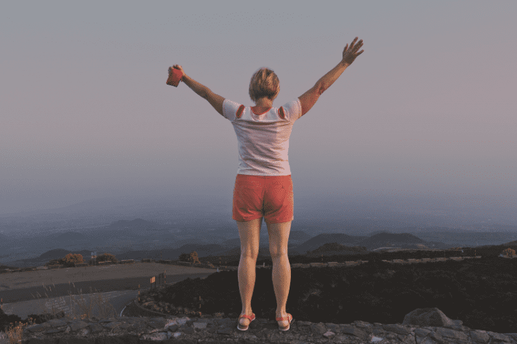 healthy woman over 40 improving energy mood and confidence with peptides for menopause support