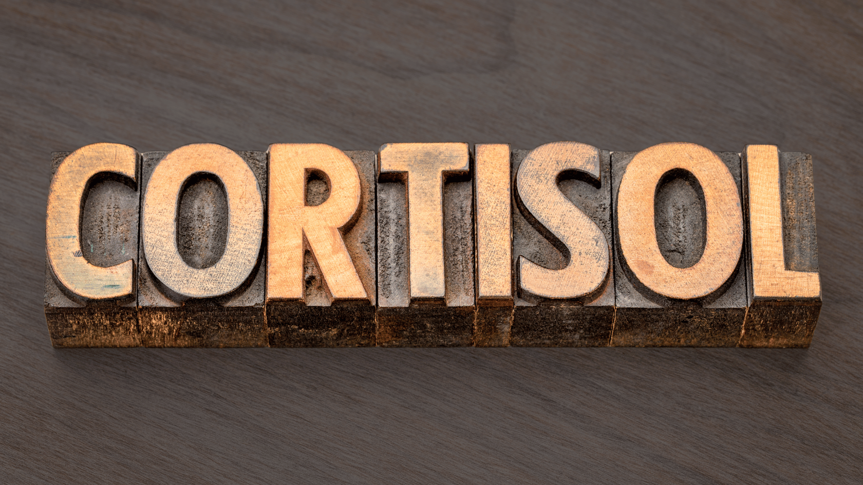 cortisol balance after 40 concept image showing the word cortisol highlighted