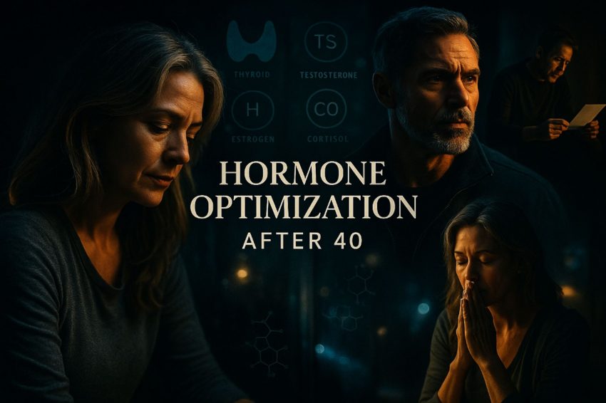 hormone optimization after 40 lifestyle collage