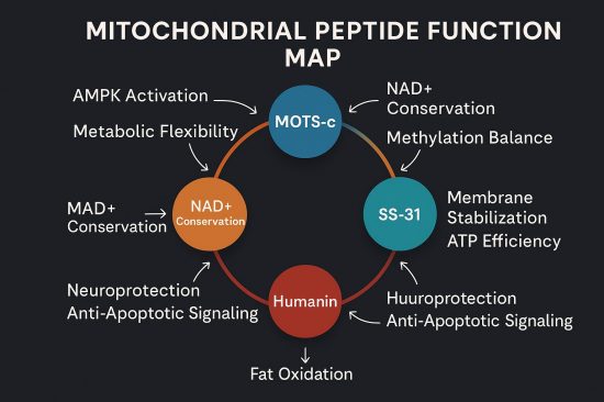 mitochondrial peptide map peptides for mitochondrial health